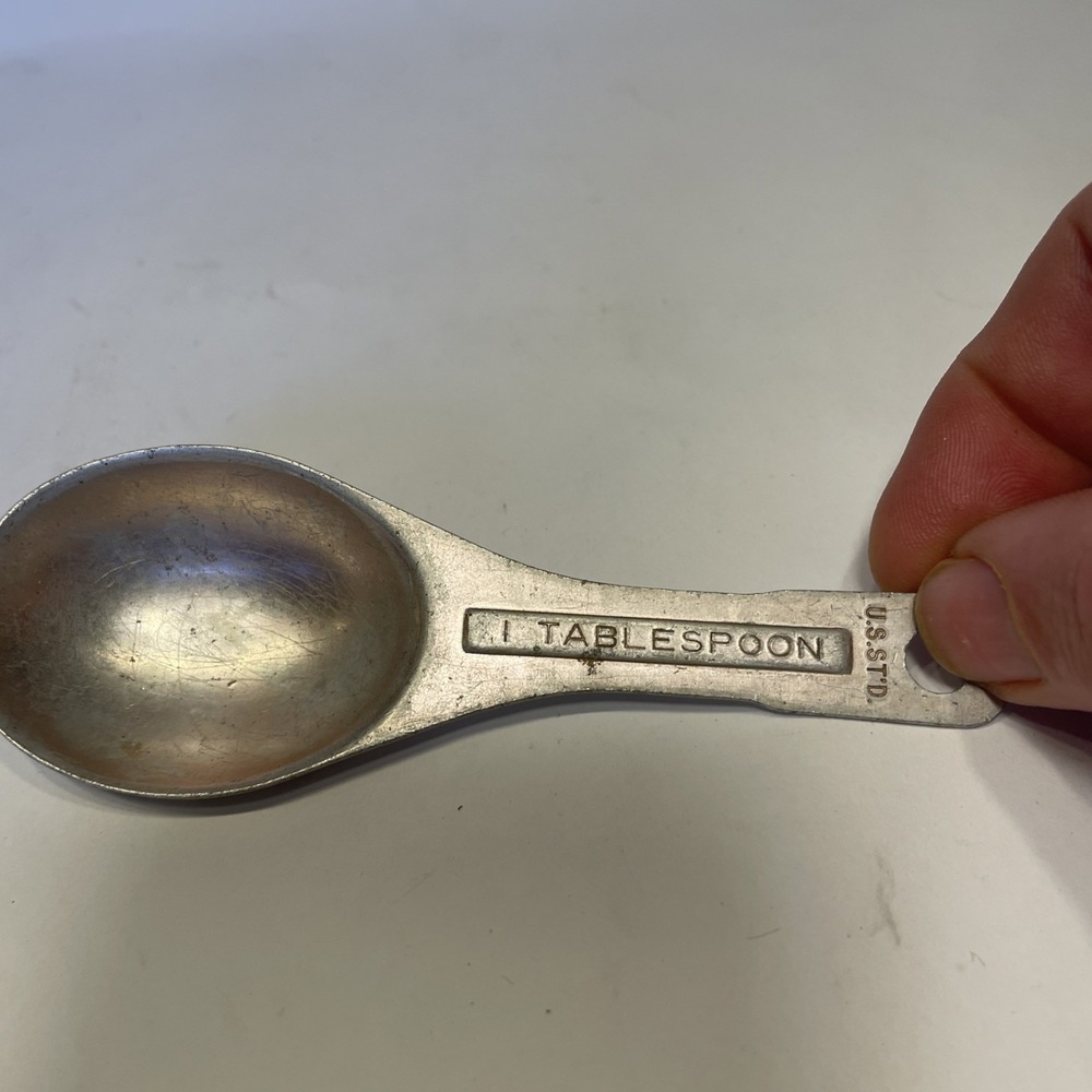 Old 1950's One Teaspoon Replacement Vintage Aluminum Measuring Spoon